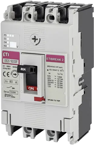 EB2S 160/3SF 80A 3p