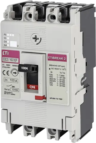 EB2S 160/3SF 100A 3p