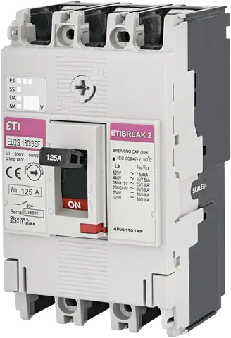 EB2S 160/3SF 125A 3p