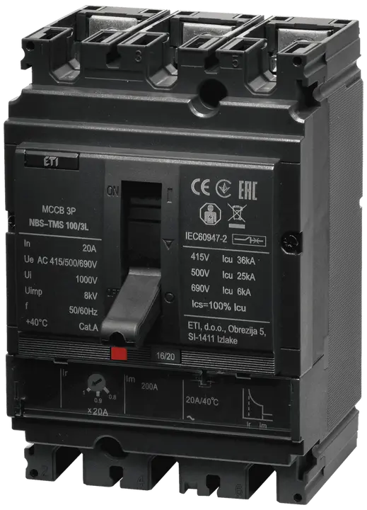Зображення NBS-TMS 100/3L  20A 3P