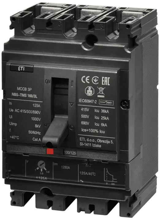 Зображення NBS-TMS 160/3L 125A 3P