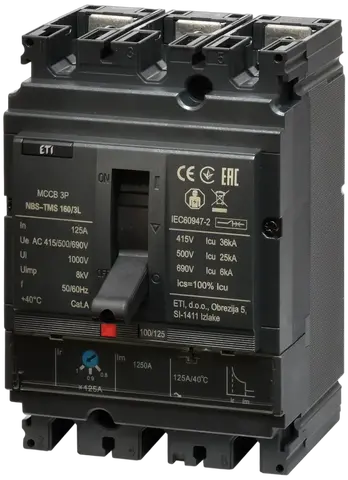 Зображення NBS-TMS 160/3L 125A 3P