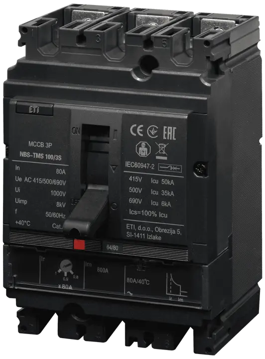 Зображення NBS-TMS 100/3S  80A 3P