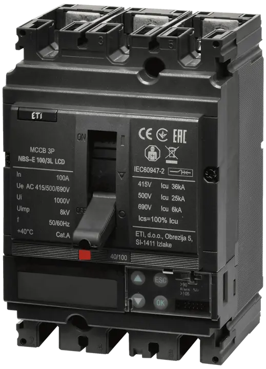 Зображення NBS-E 100/3L LCD 100A 3P
