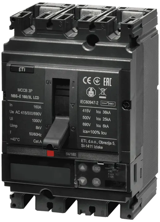 Зображення NBS-E 160/3L LCD 160A 3P