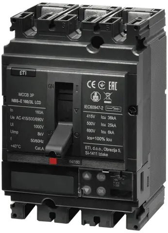NBS-E 160/3L LCD 160A 3P