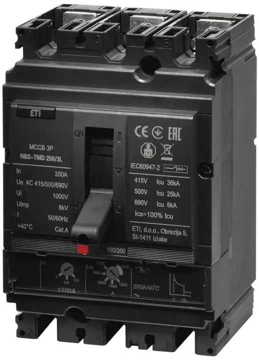 Зображення NBS-TMD 250/3L 200A 3P