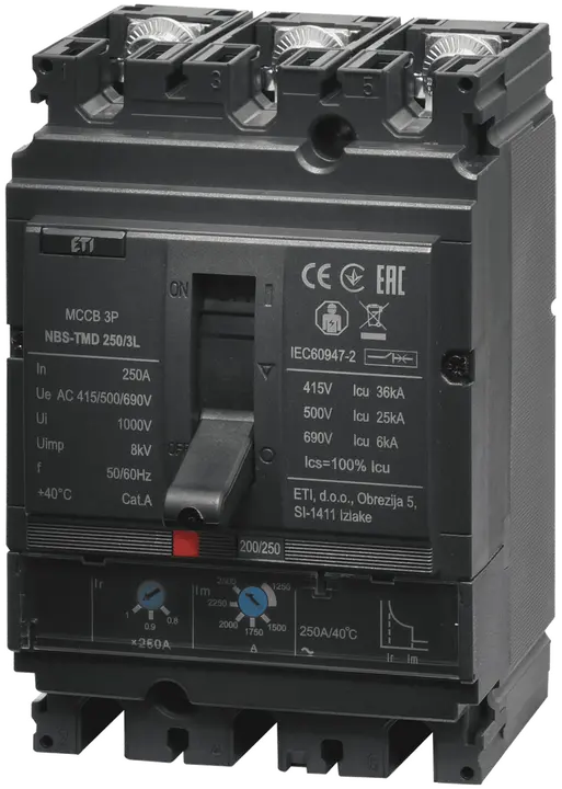Зображення NBS-TMD 250/3L 250A 3P