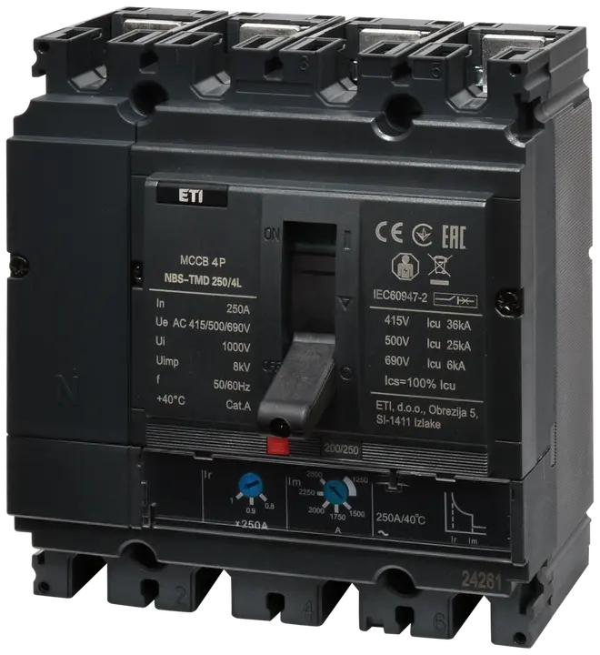 Зображення NBS-TMD 250/4L 250A 4P
