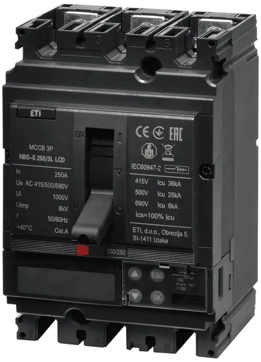 Зображення NBS-E 250/3L LCD 250A 3P