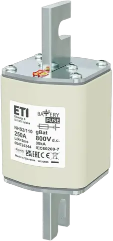 NHS2/110 gBat 250A/800V DC